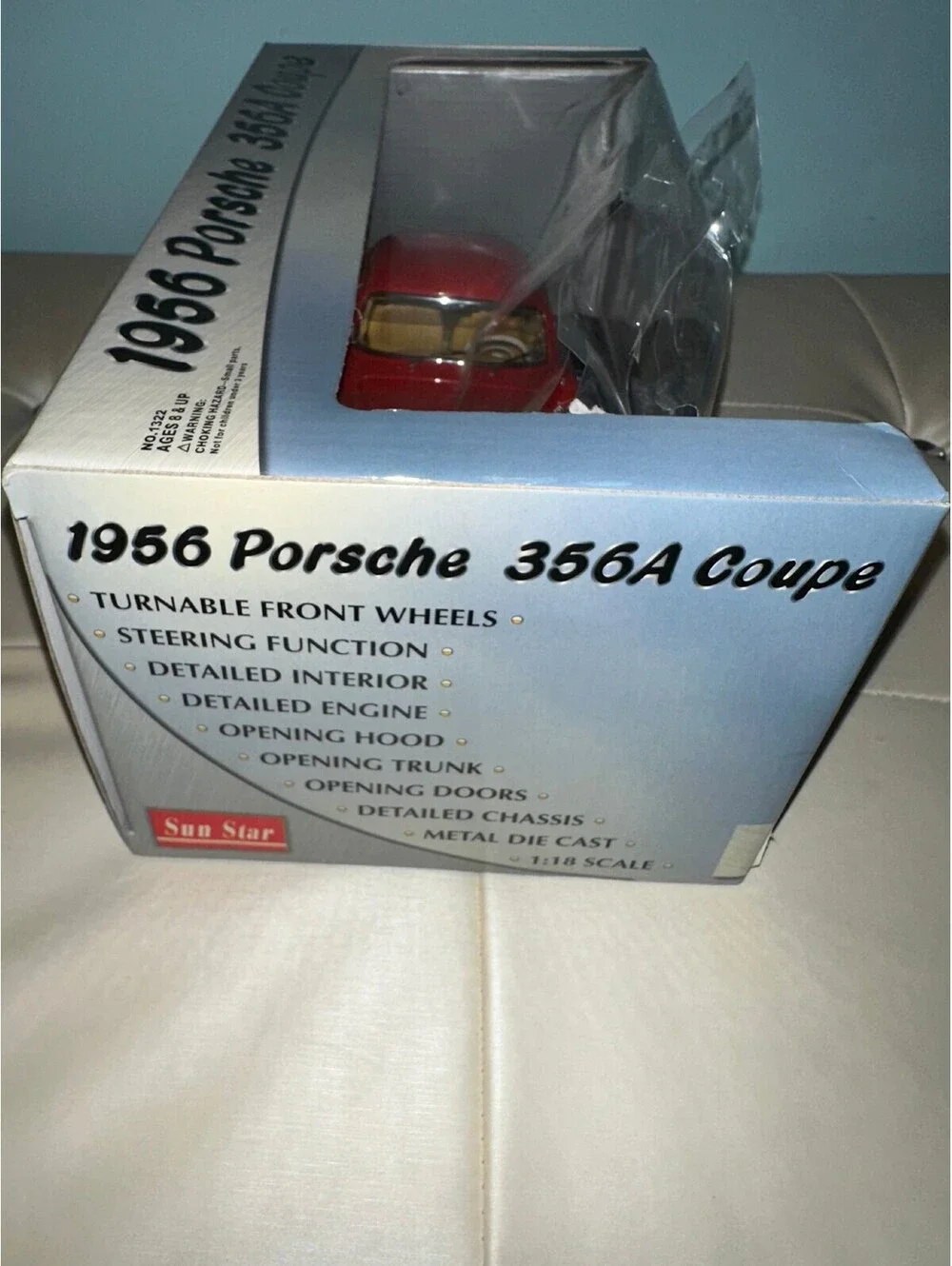 Sunstar 1:18 Scale 1956 Porsche 356A Coupe Die-Cast Model